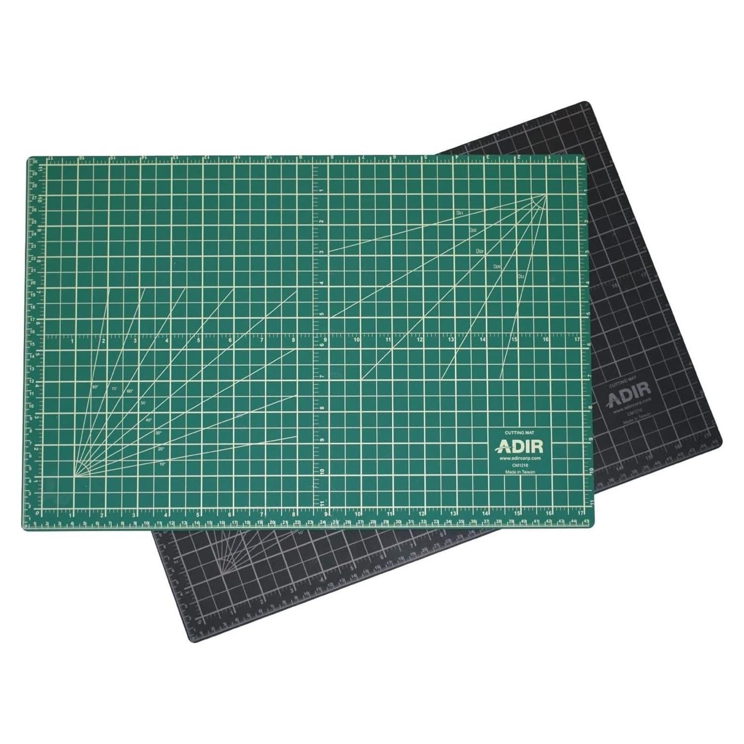 Tabla de Corte Reversible Adir 18x24" Verde/Negro PVC