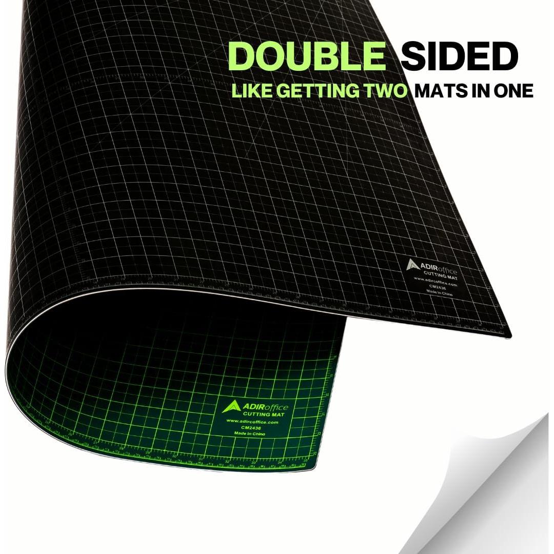 Tabla de Corte Reversible Adir 18x24" Verde/Negro PVC