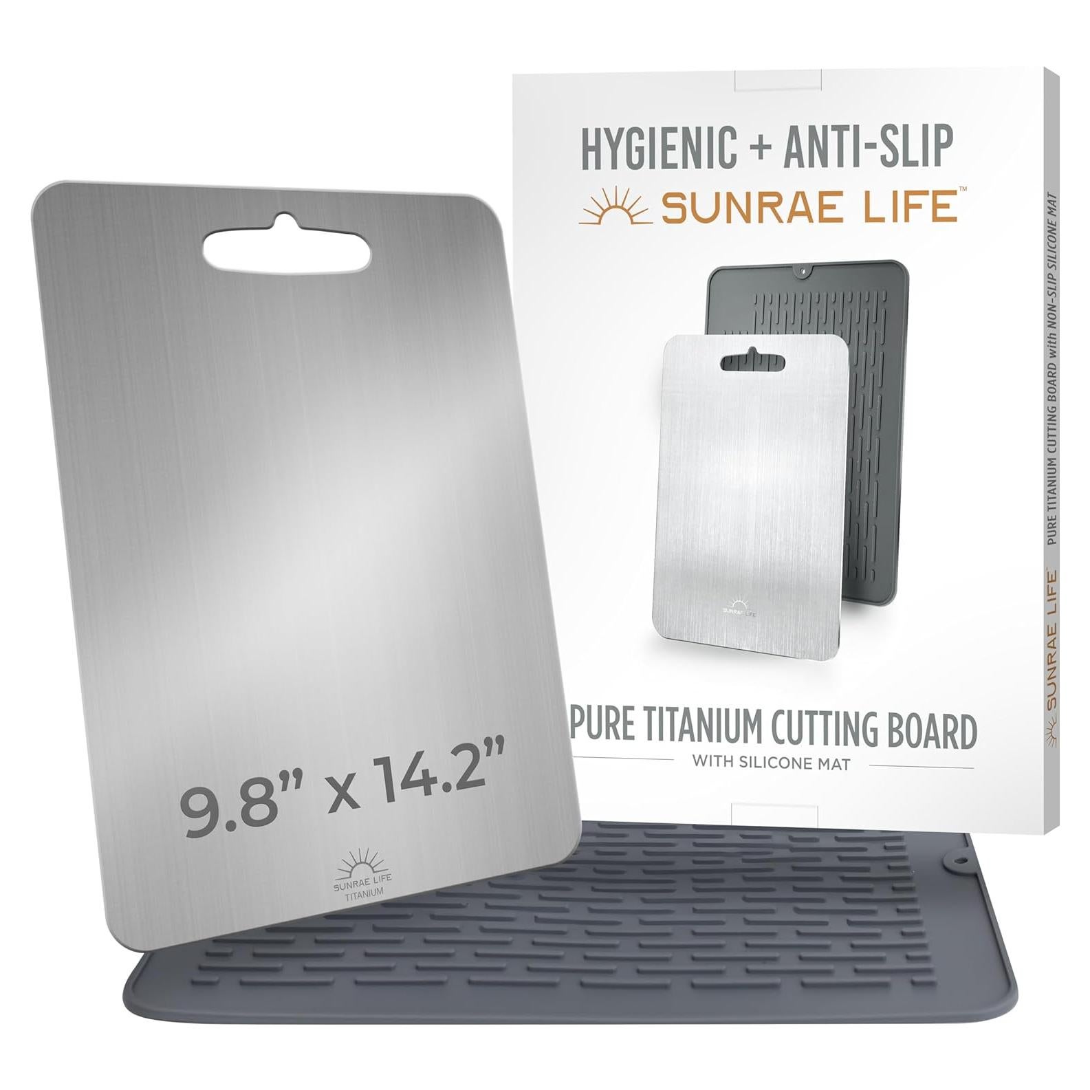 Tabla de Cortar de Titanio Sunrae Life 35.9x24.9cm Antideslizante