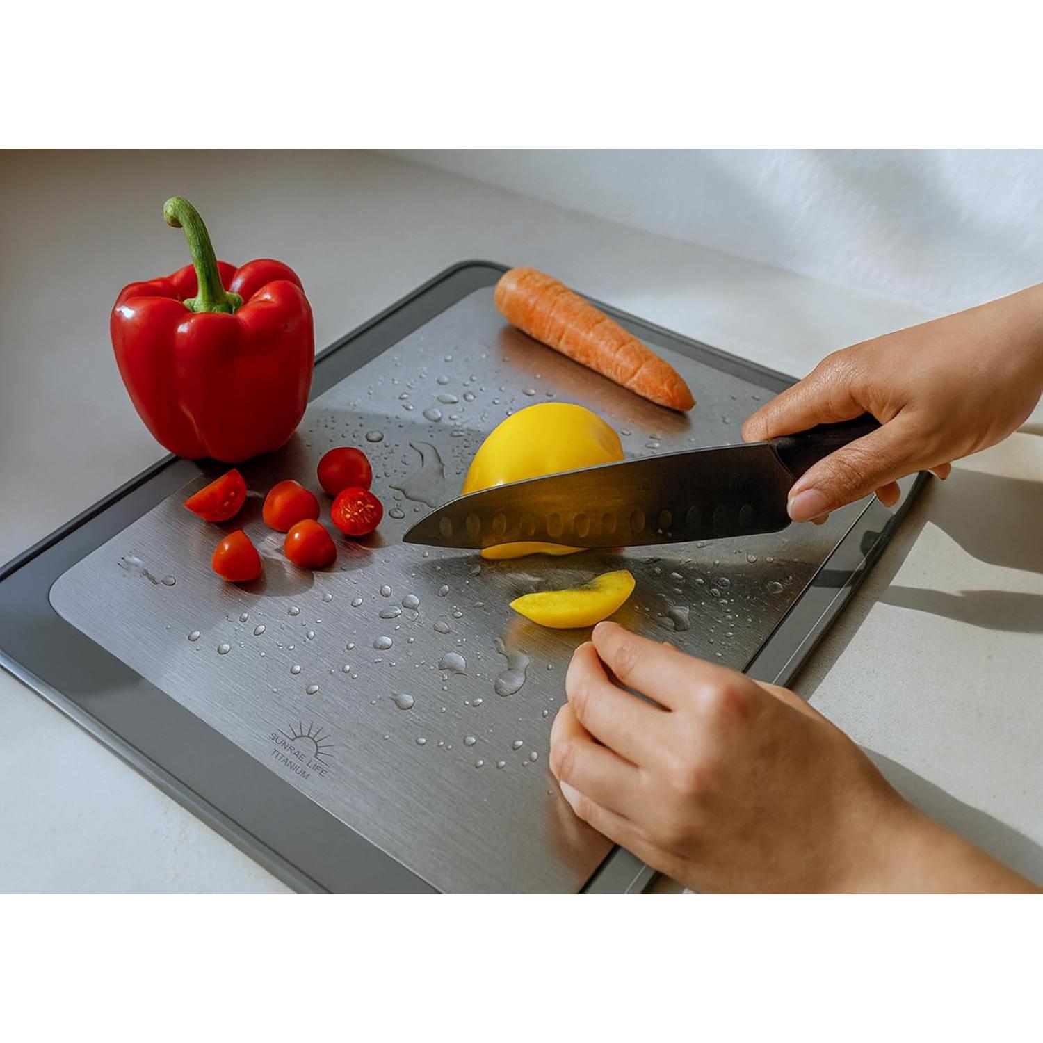 Tabla de Cortar de Titanio Sunrae Life 35.9x24.9cm Antideslizante