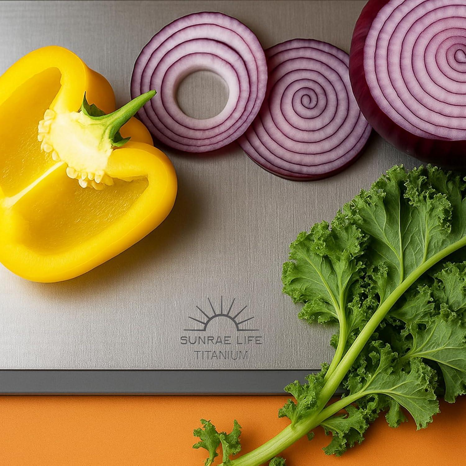 Tabla de Cortar de Titanio Sunrae Life 35.9x24.9cm Antideslizante