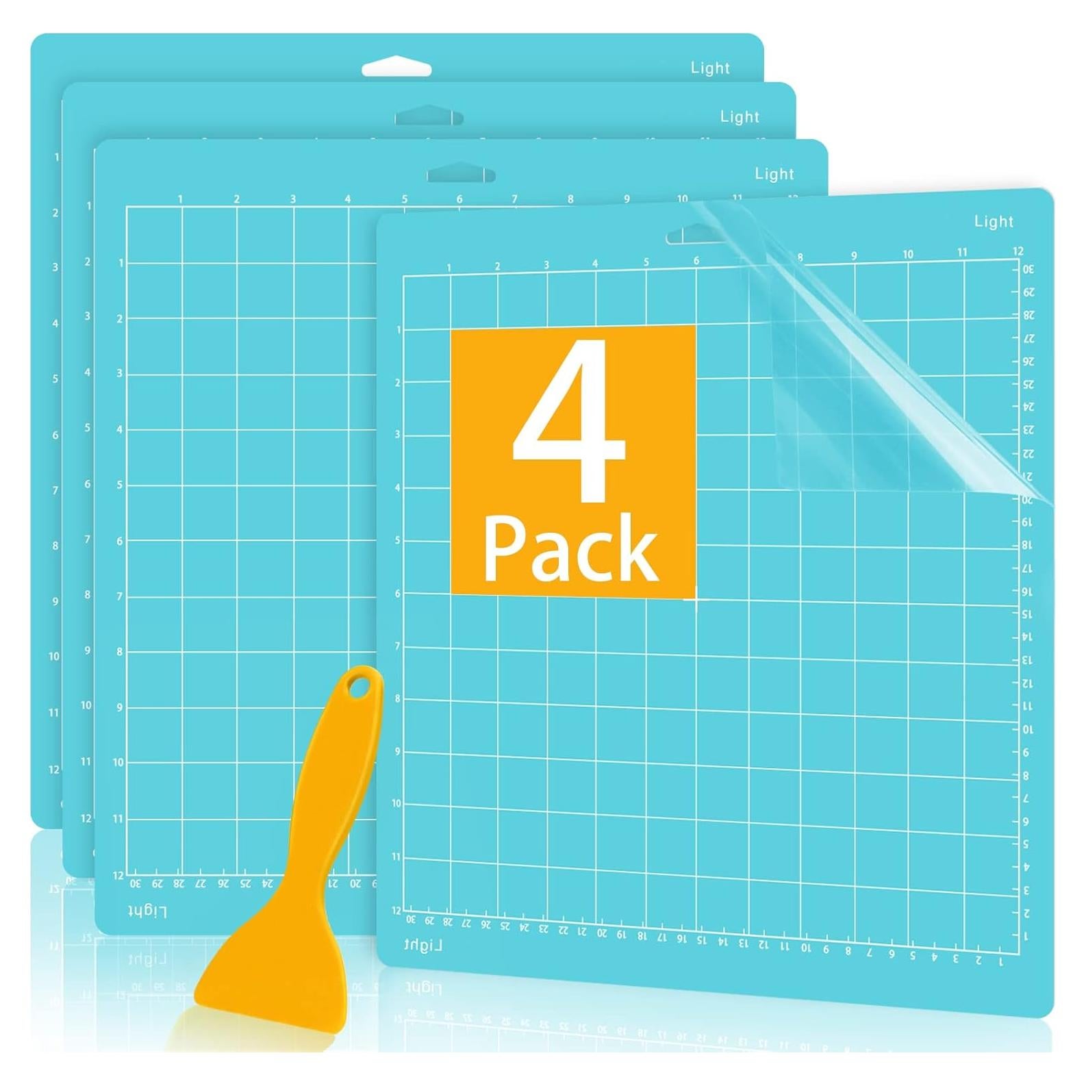 Colemoly 4 Almohadillas de Corte 30x30 cm para Cricut