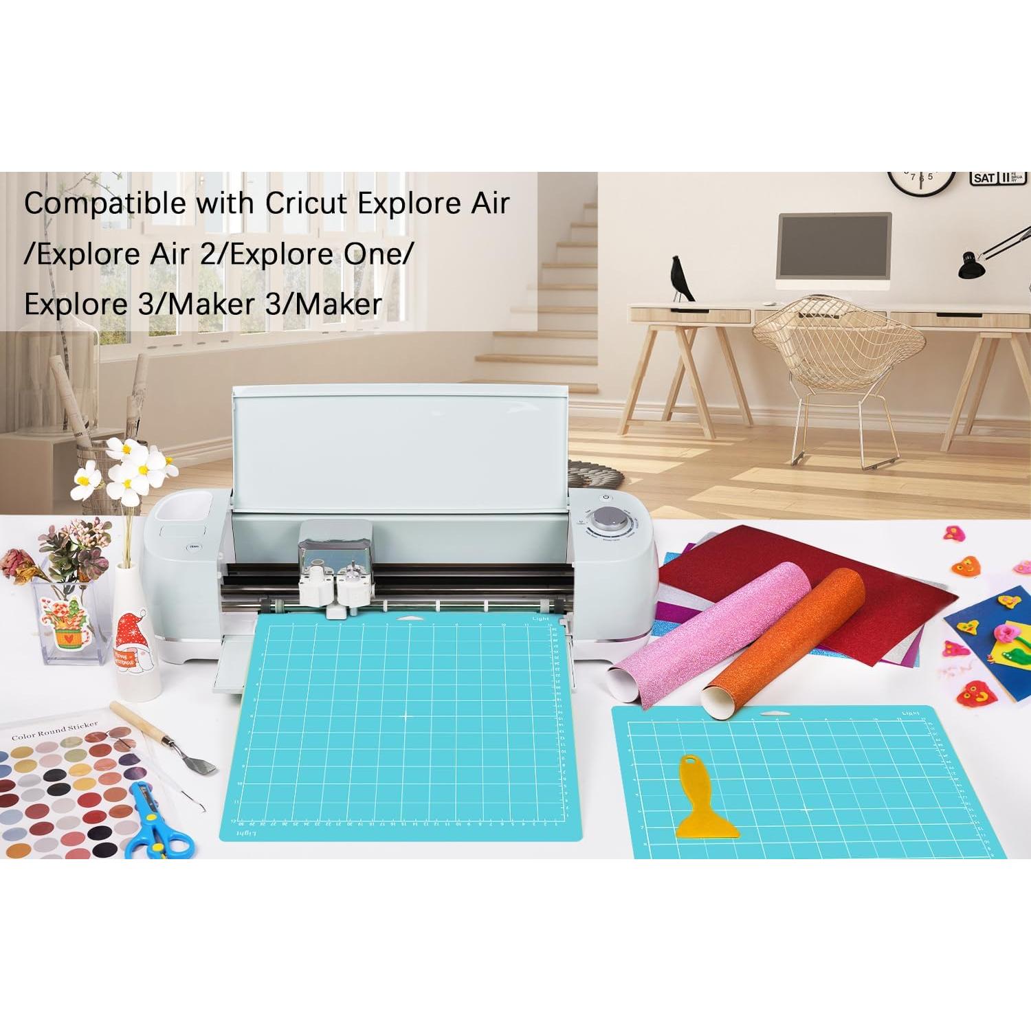 Colemoly 4 Almohadillas de Corte 30x30 cm para Cricut