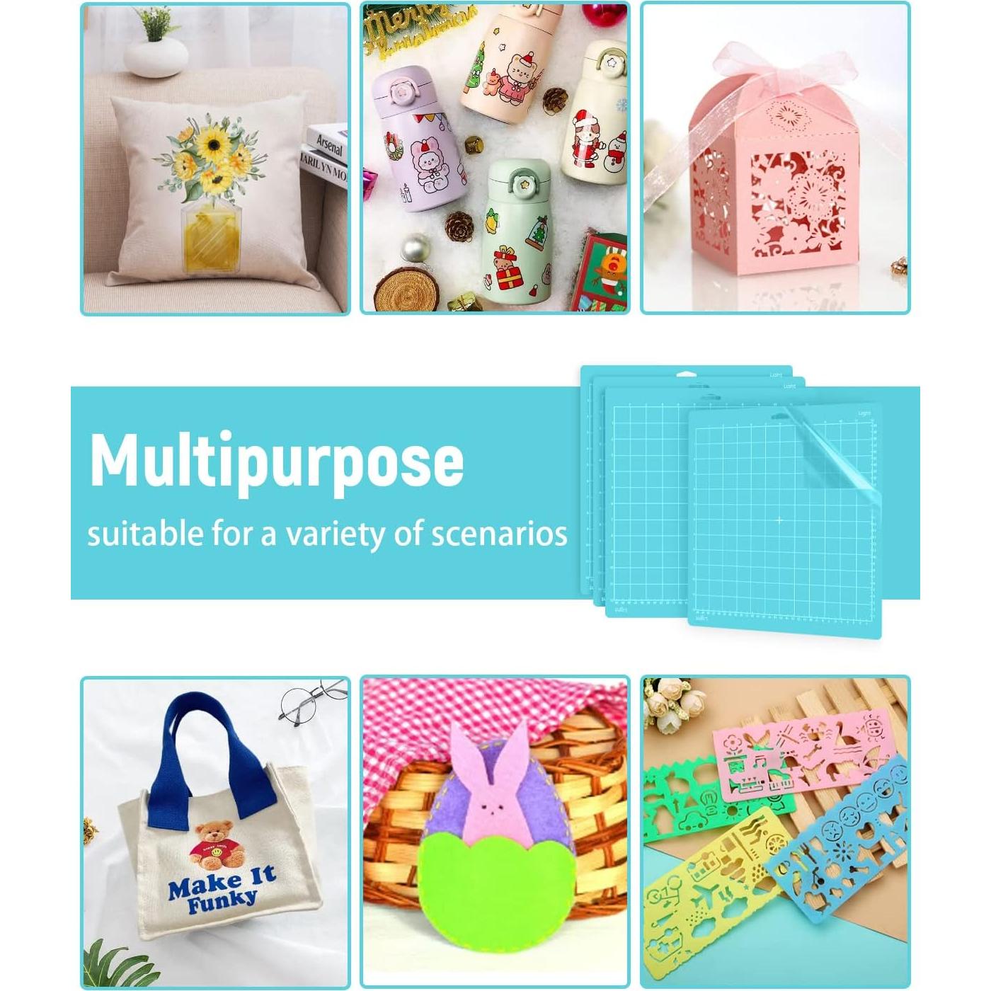 Colemoly 4 Almohadillas de Corte 30x30 cm para Cricut