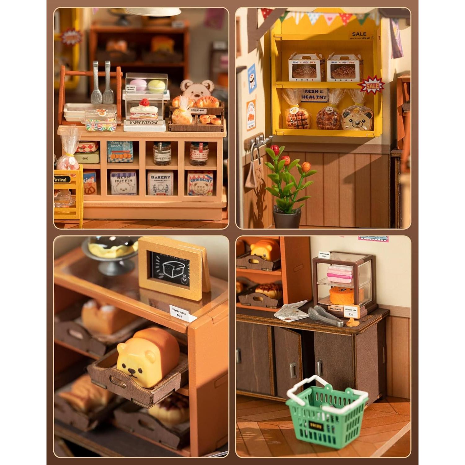 Kit de Casa en Miniatura Rolife DG con Luces LED 21.6x17.8cm