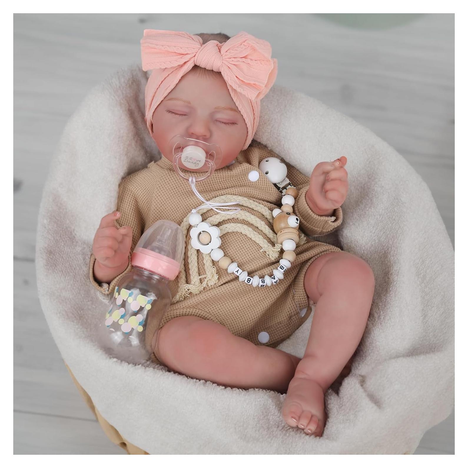 Muñeca Reborn Realista CHAREX 51 cm Ponderada Hecha a Mano