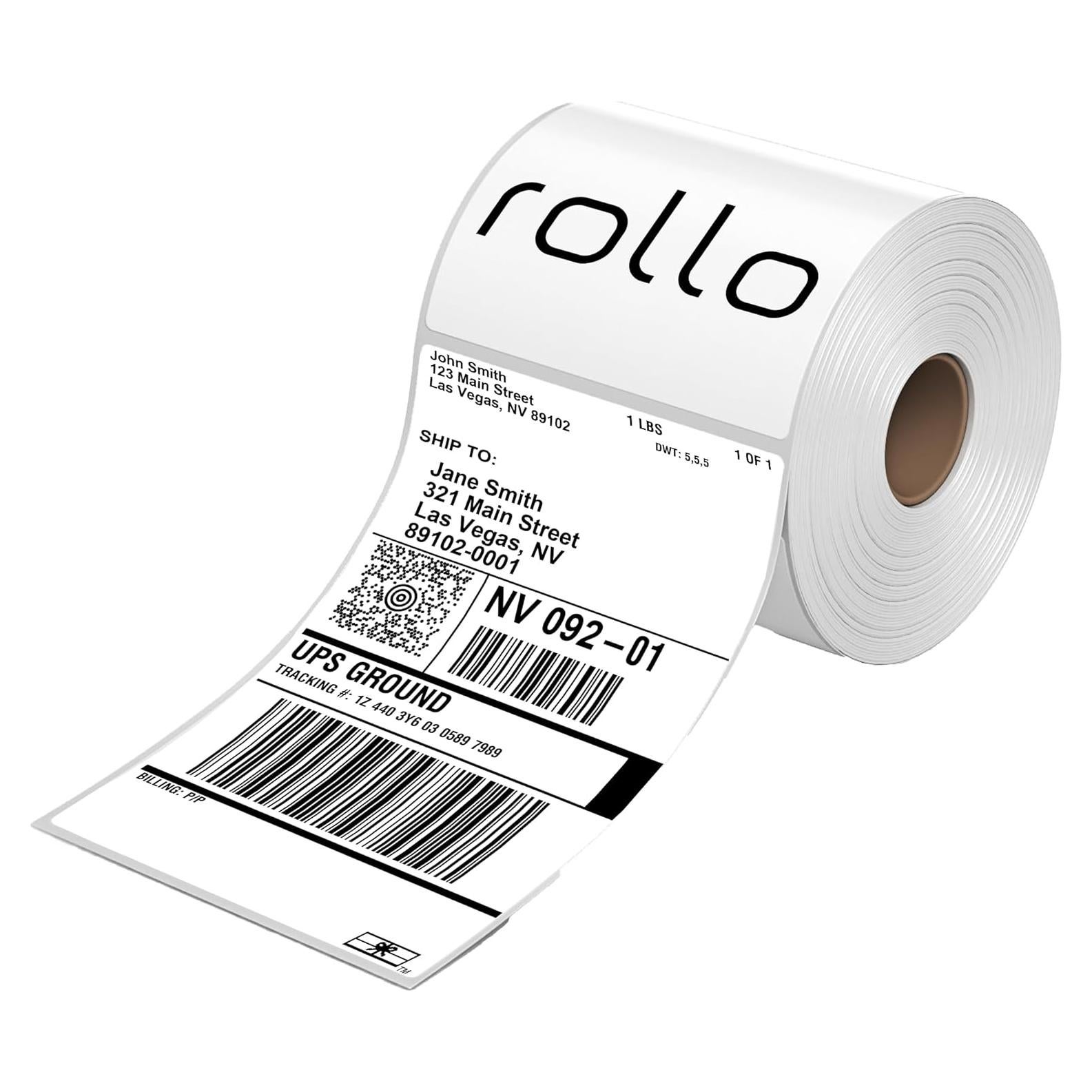 Rollo de Etiquetas Térmicas Rollo 500 Piezas 10x15 cm Adhesivo Fuerte