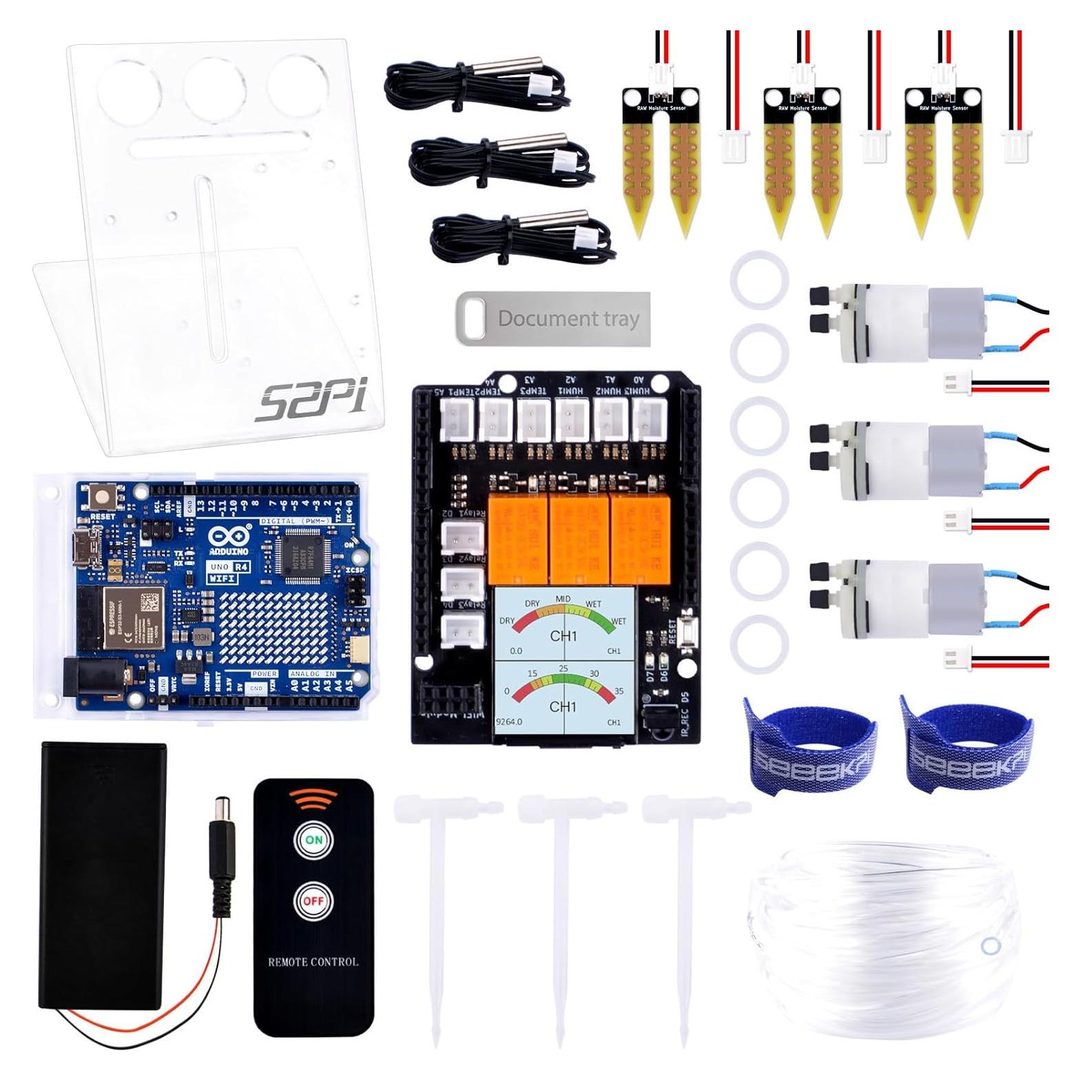 Kit de Riego Automático GeeekPi UNO R4 WiFi - 20.4x19x9.6cm