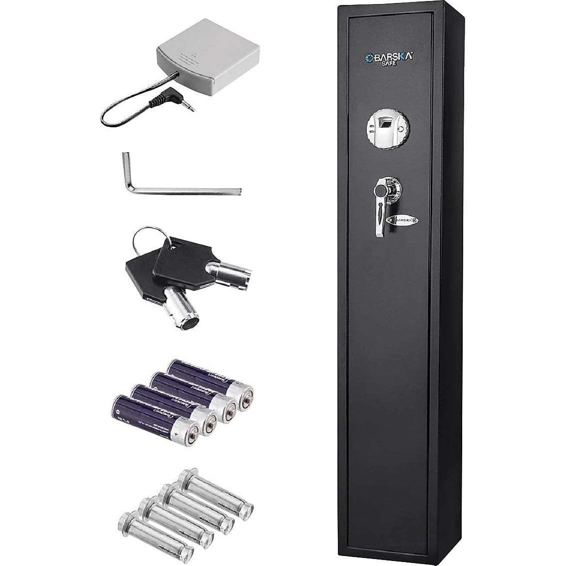 Caja Fuerte Biometrica Barska para Rifles - Acceso Rápido y Silencioso