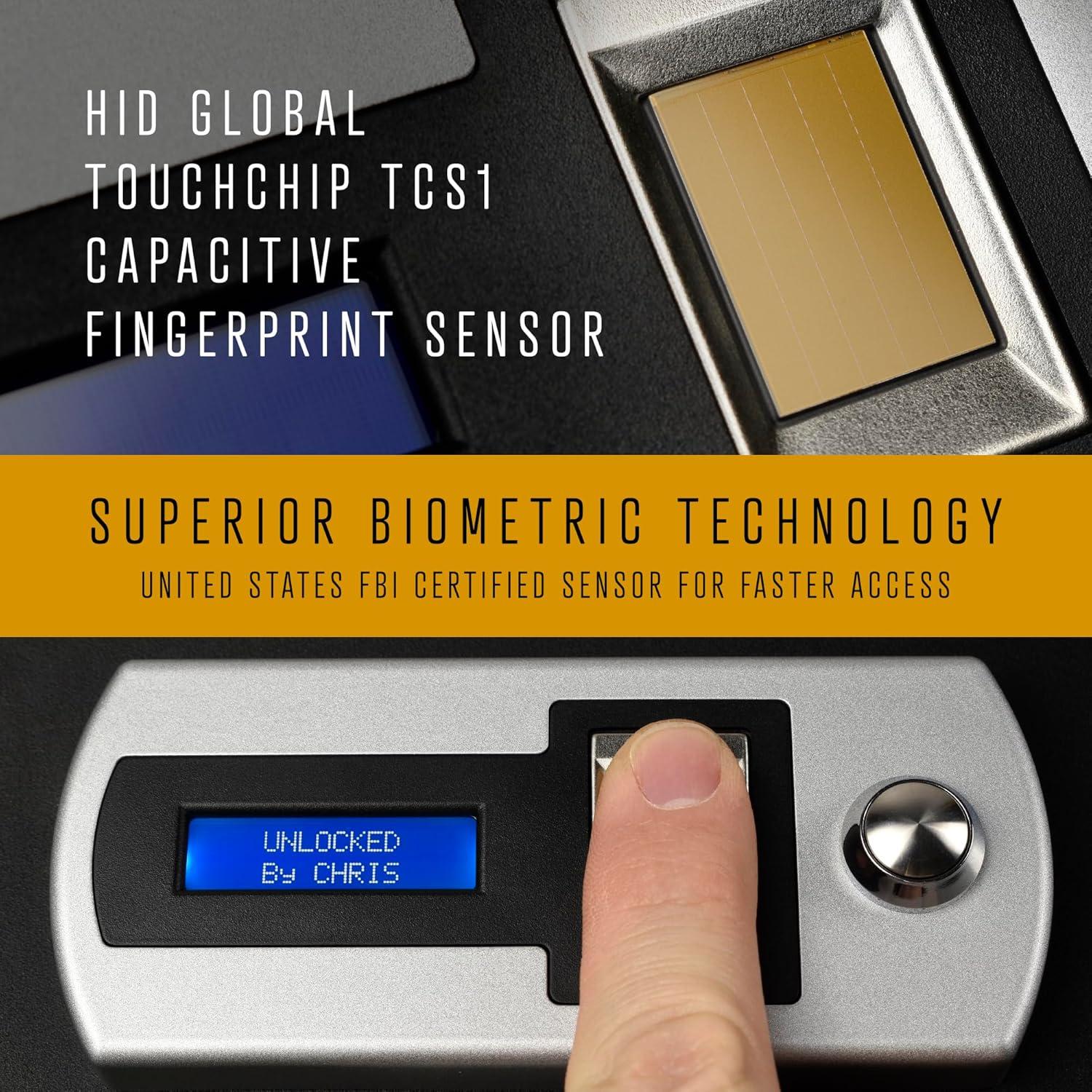 Caja Fuerte Biométrica Verifi S3800 con Sensor de Huellas