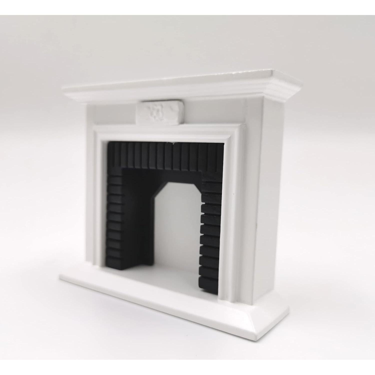 Chimenea de Madera Vintage para Casa de Muñecas 1:12 SXFSE