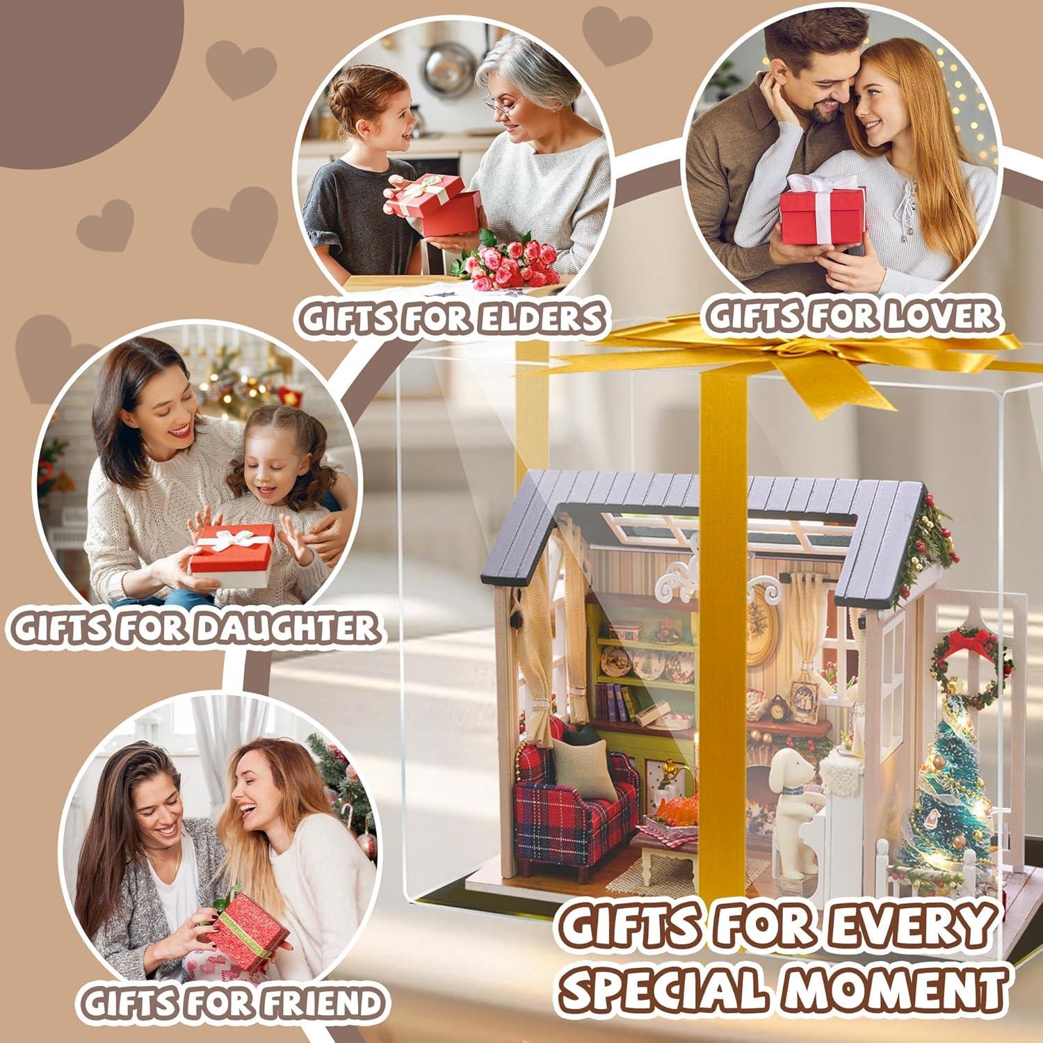 Casa de Muñecas Kisoy Miniatura DIY 12.5x14.5x21 cm