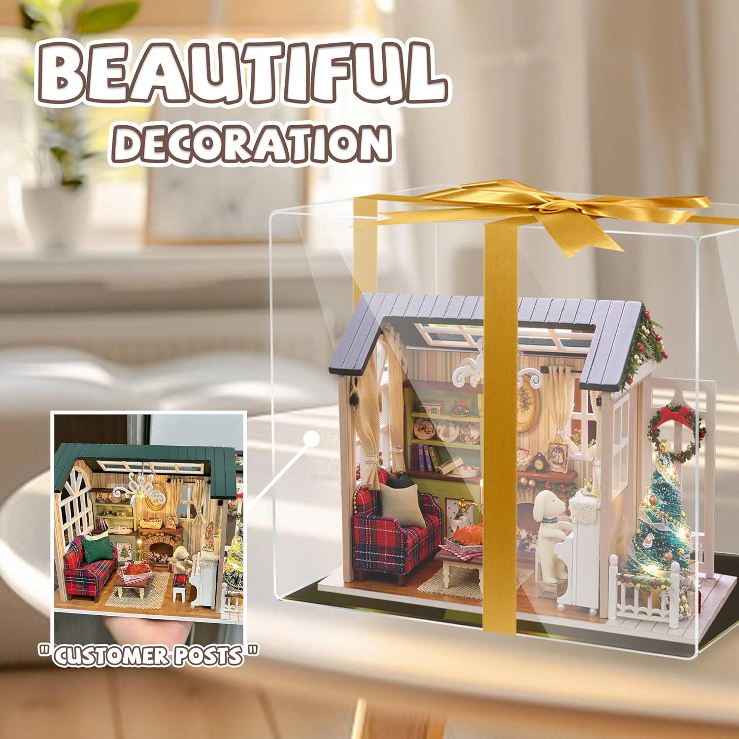 Casa de Muñecas Kisoy Miniatura DIY 12.5x14.5x21 cm