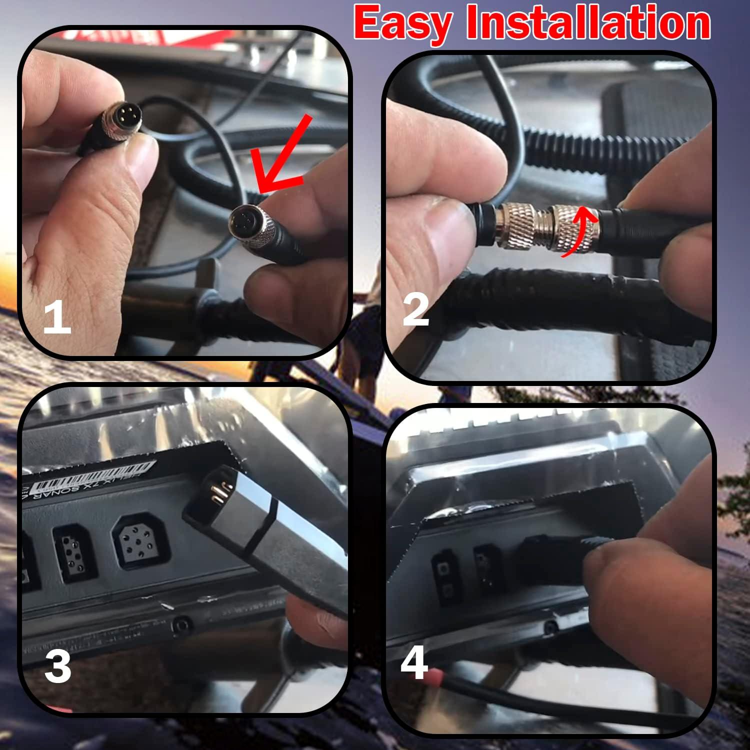 Cable Adaptador de Transductor Deecaray 1852068 Universal Sonar 2
