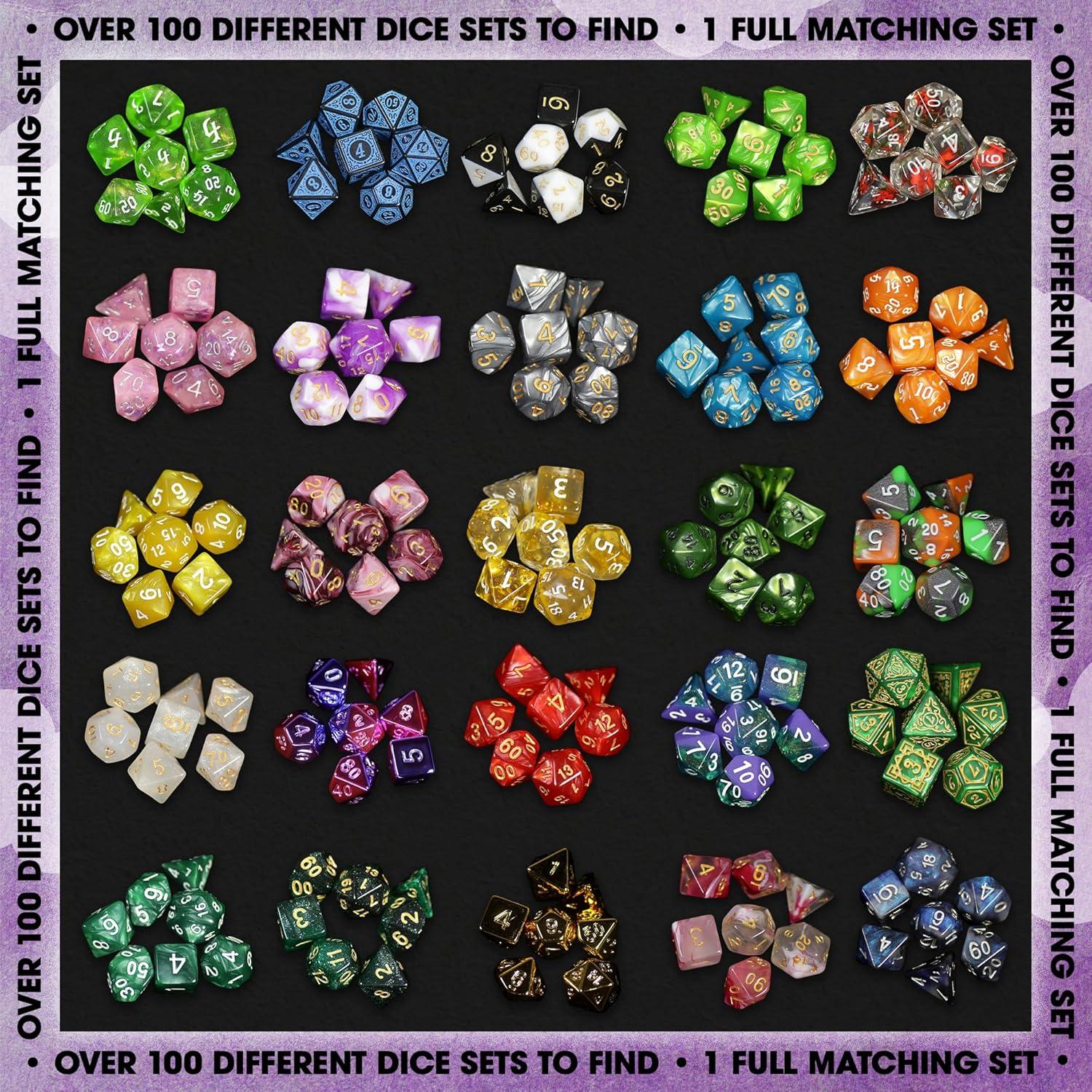 Dados Poliedricos 1985 Games, Set de 7, Diseño Único