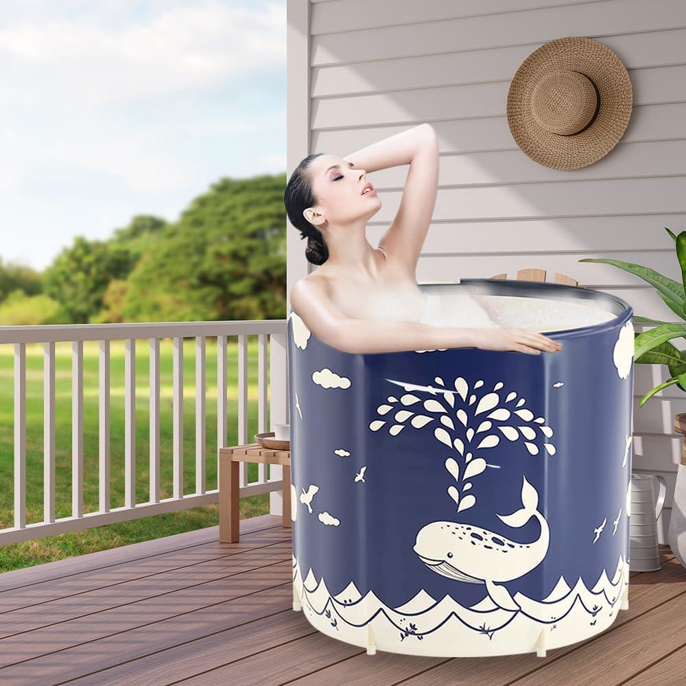 Bañera Plegable Portátil STARBRILLIANT 68.58cm Ballena