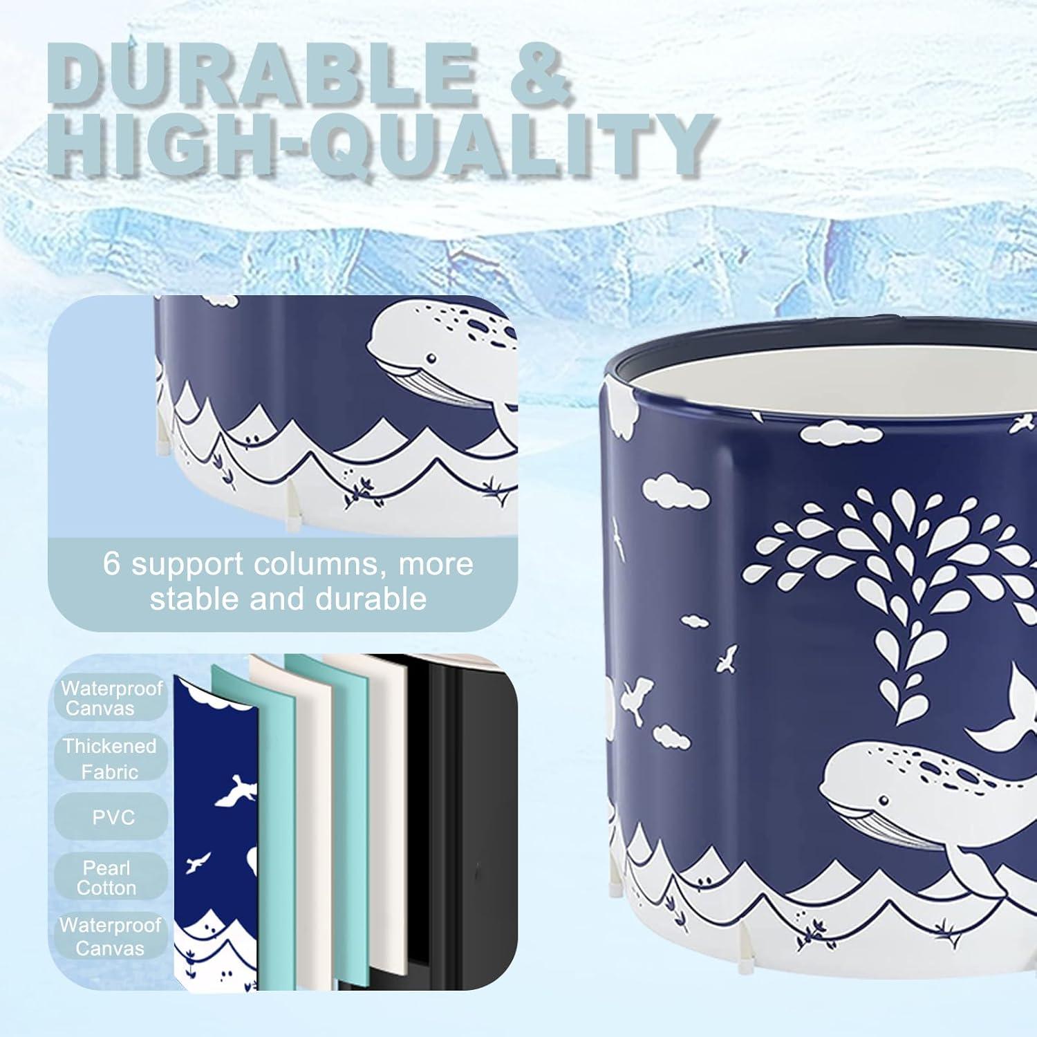 Bañera Plegable Portátil STARBRILLIANT 68.58cm Ballena