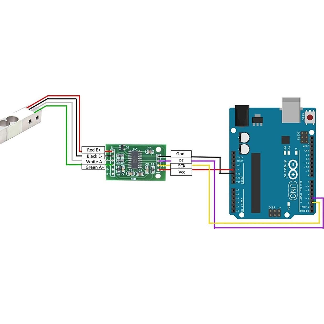 Célula de Carga 1kg NOYITO + Amplificador HX711