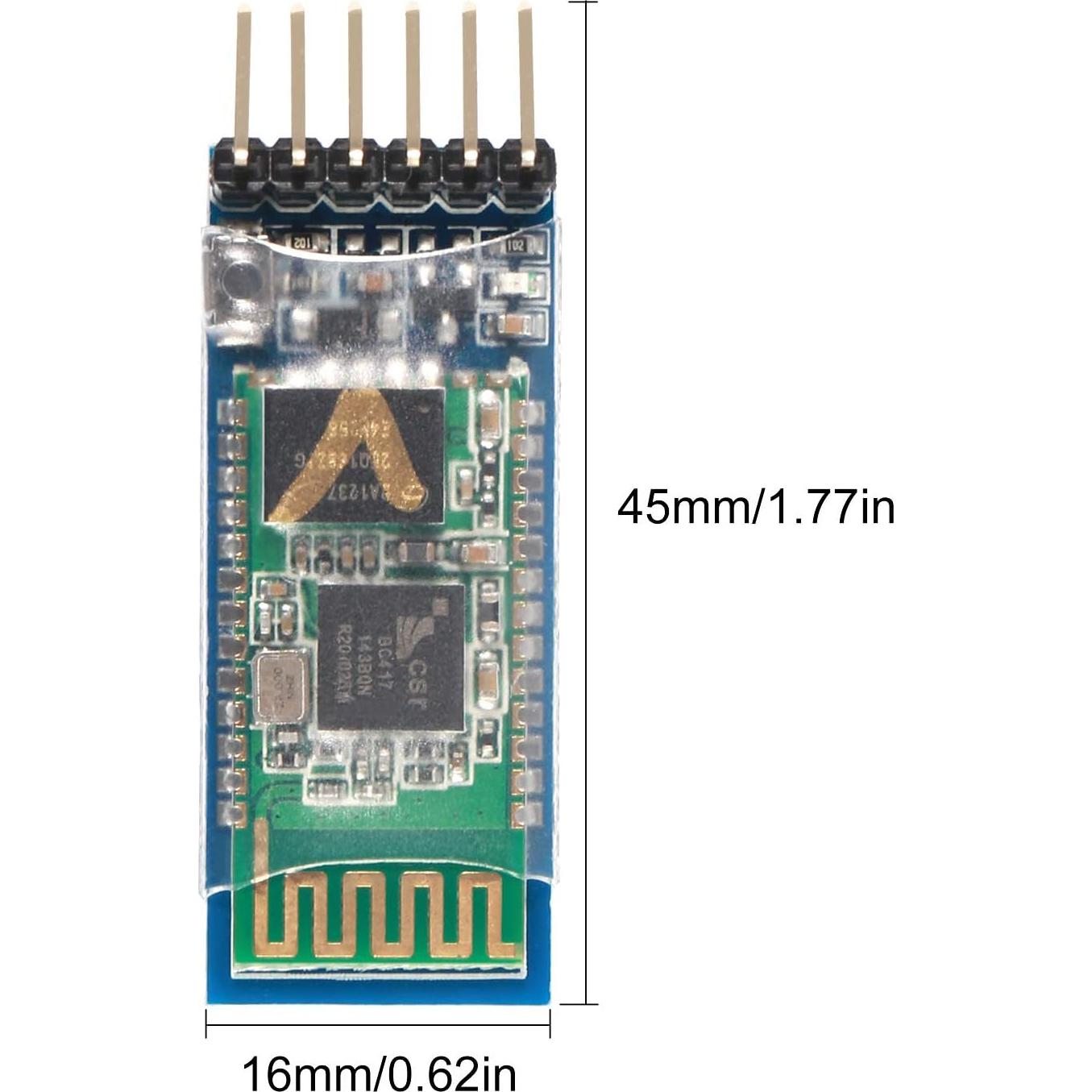5 Módulos Bluetooth Inalámbricos HC-05 6 Pines 3.6V-6V