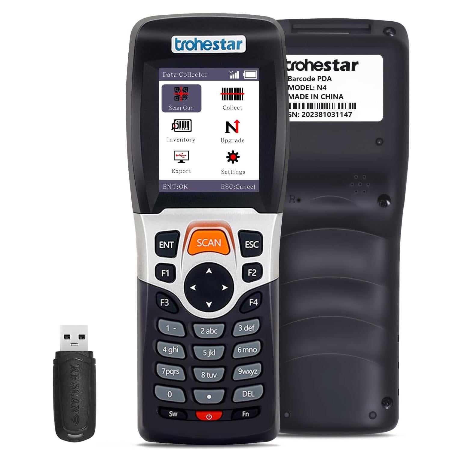 Escáner de Código de Barras Inalámbrico Trohestar N4 1D