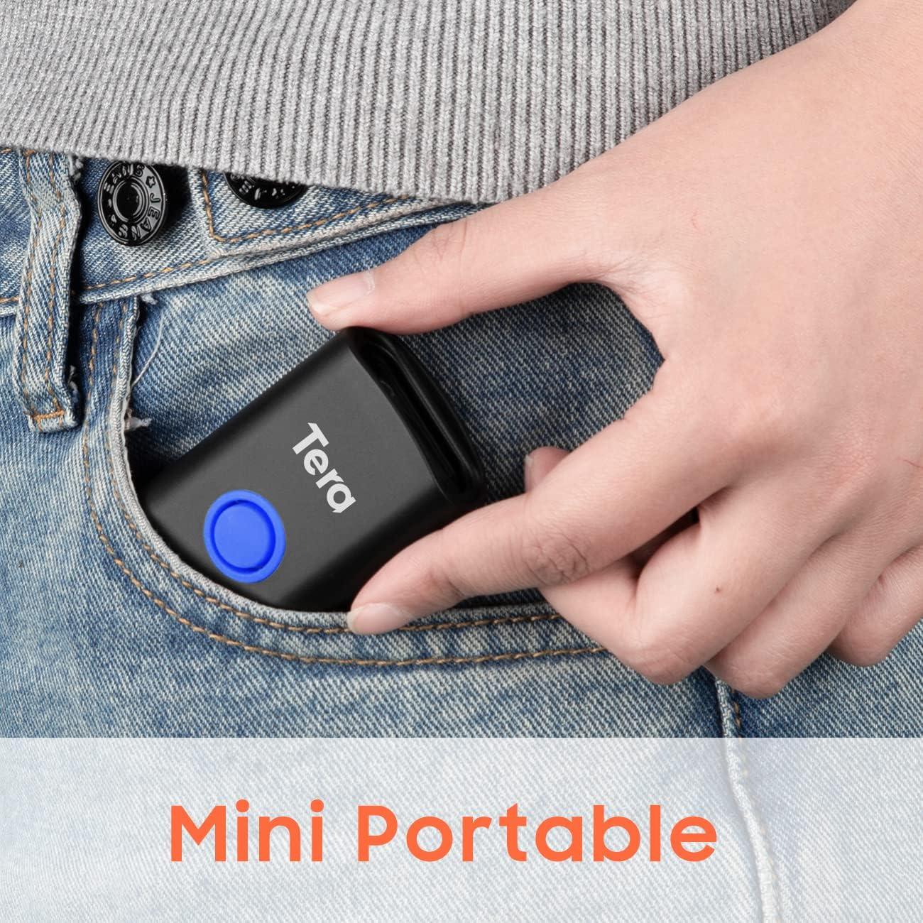 Escáner de Código de Barras Inalámbrico Tera 1100L 1D Mini