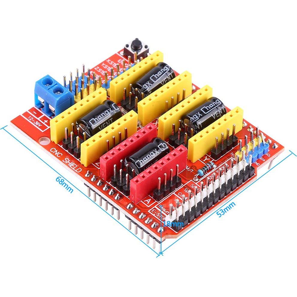 Placa de Expansión CNC V3.0 Haosie + 4 Controladores A4988