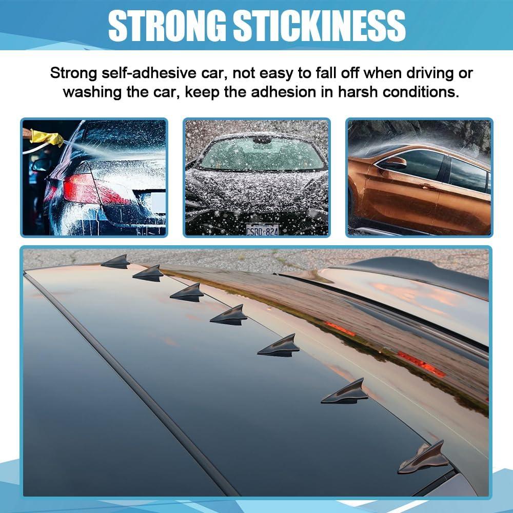 Juego de Difusores de Aleta de Tiburón RGOAANC ABS Negro 10PCS