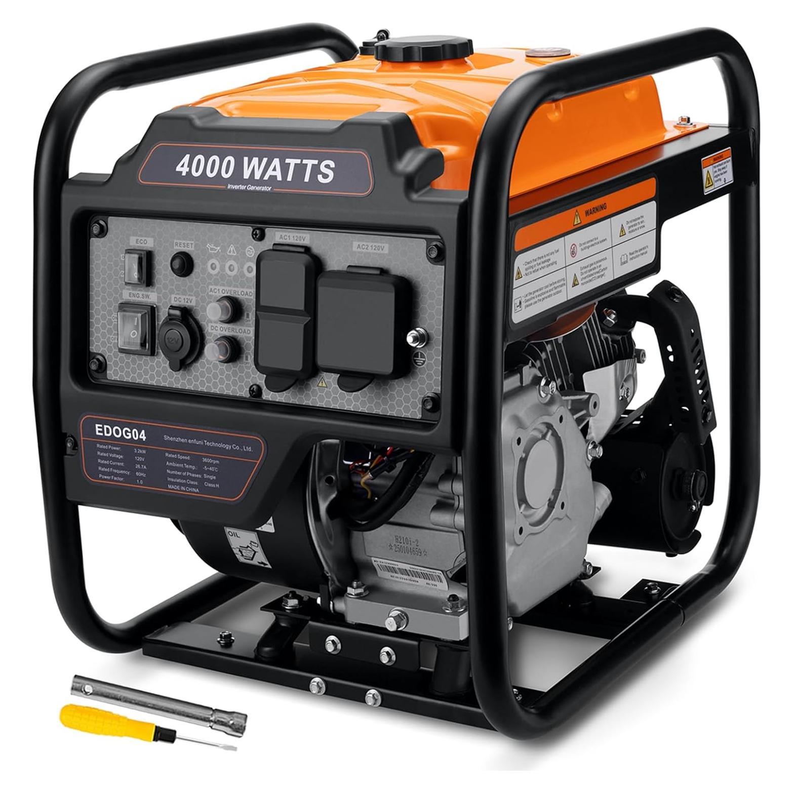 Generador Inversor Portátil Oxseryn OXEDOG04 4000W Gasolina