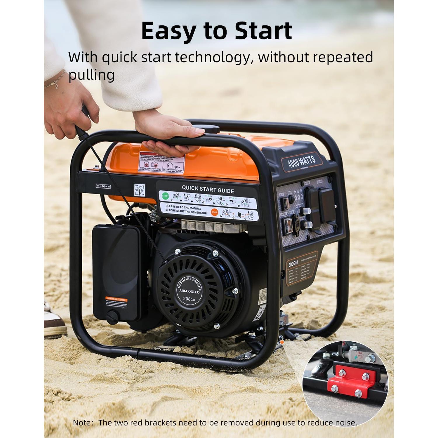 Generador Inversor Portátil Oxseryn OXEDOG04 4000W Gasolina