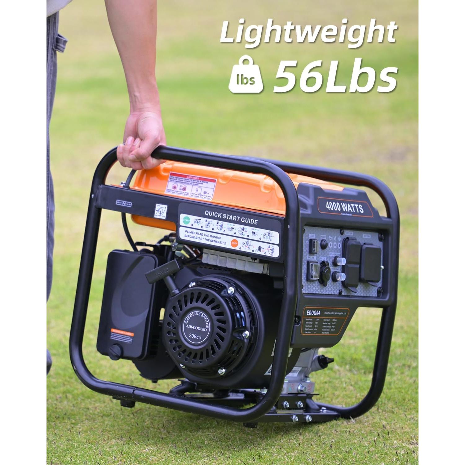 Generador Inversor Portátil Oxseryn OXEDOG04 4000W Gasolina