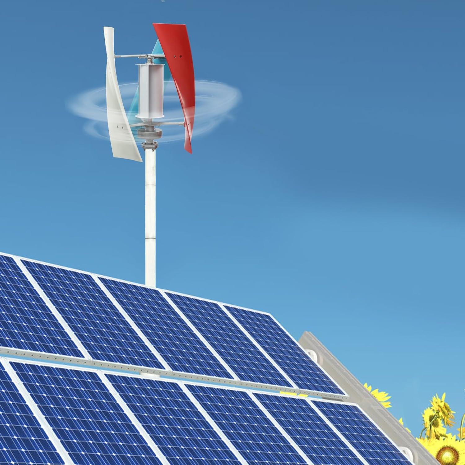 Generador Eólico Vertical MOCHAG 100W 24V con Controlador