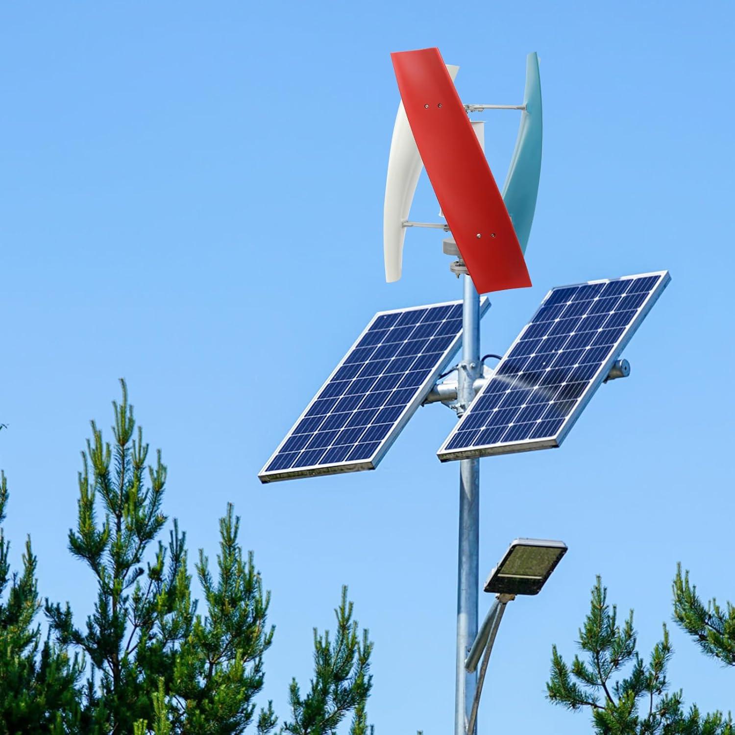 Generador Eólico Vertical MOCHAG 100W 24V con Controlador