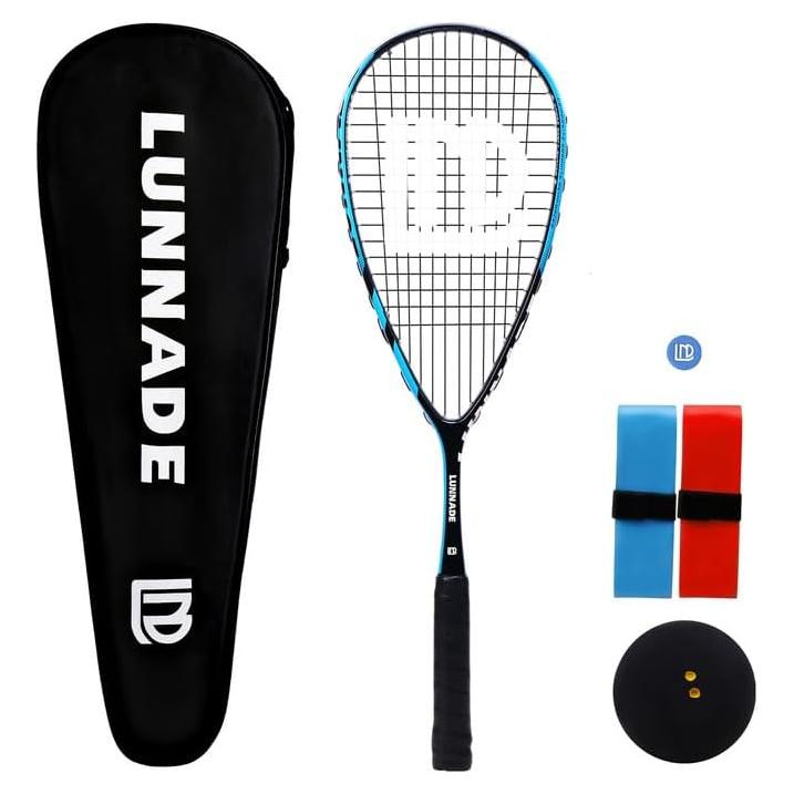 Raqueta de Squash LUNNADE SR01 Azul Fibra de Carbono 27"