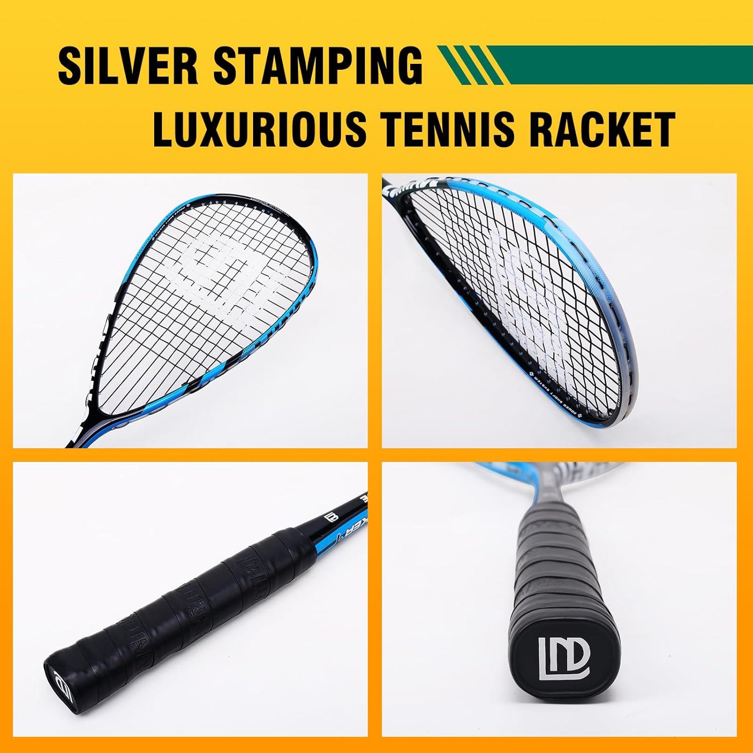 Raqueta de Squash LUNNADE SR01 Azul Fibra de Carbono 27"