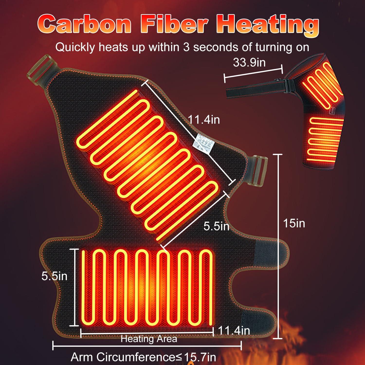 Faja Calentada para Hombro Woolala con Masajeador Eléctrico