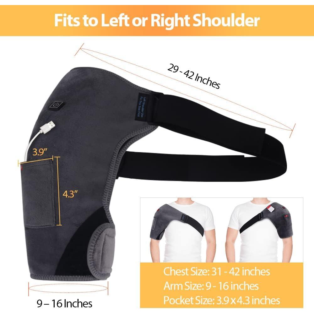 Almohadilla de Calor USB Comfheat para Hombros 3 Niveles