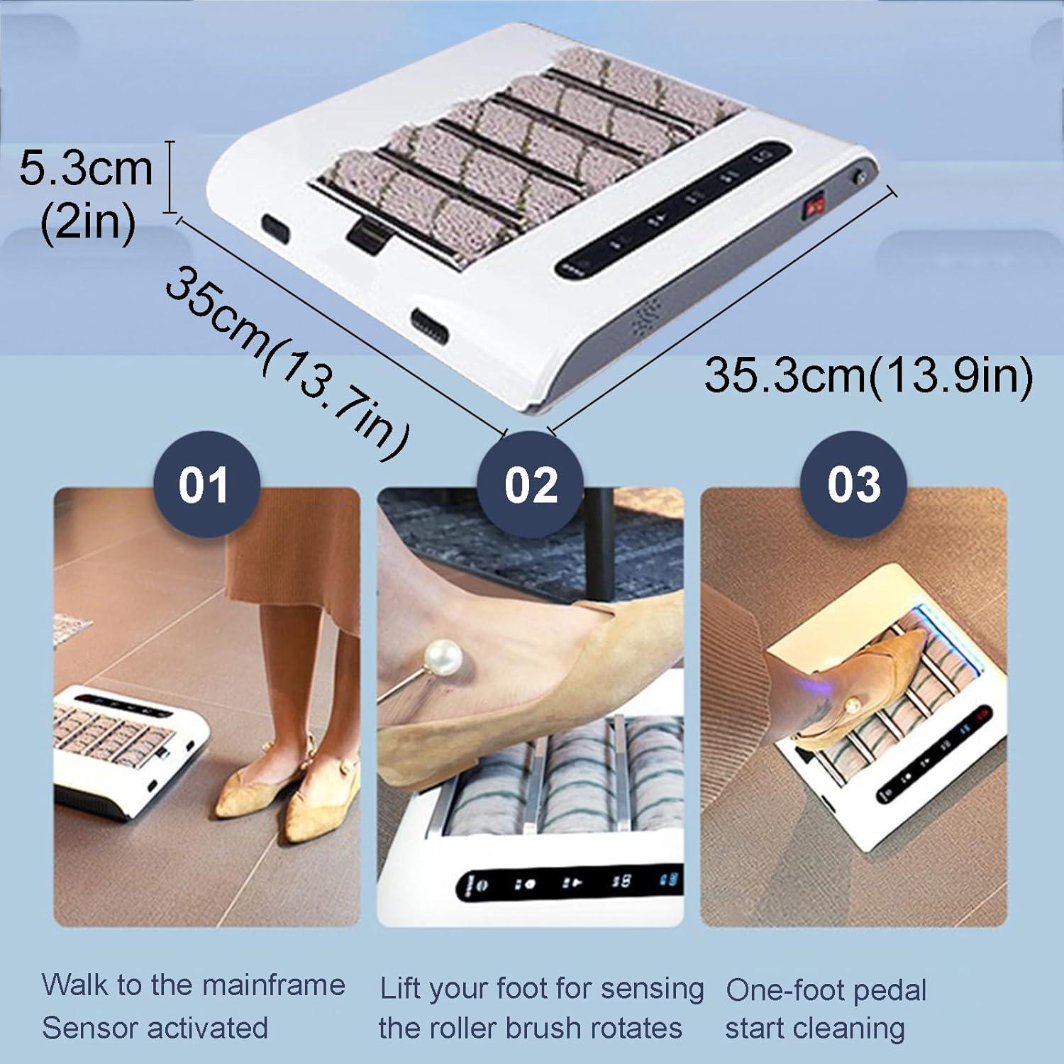 Limpiador de Suelas Automático Recargable 1000PA Blanco