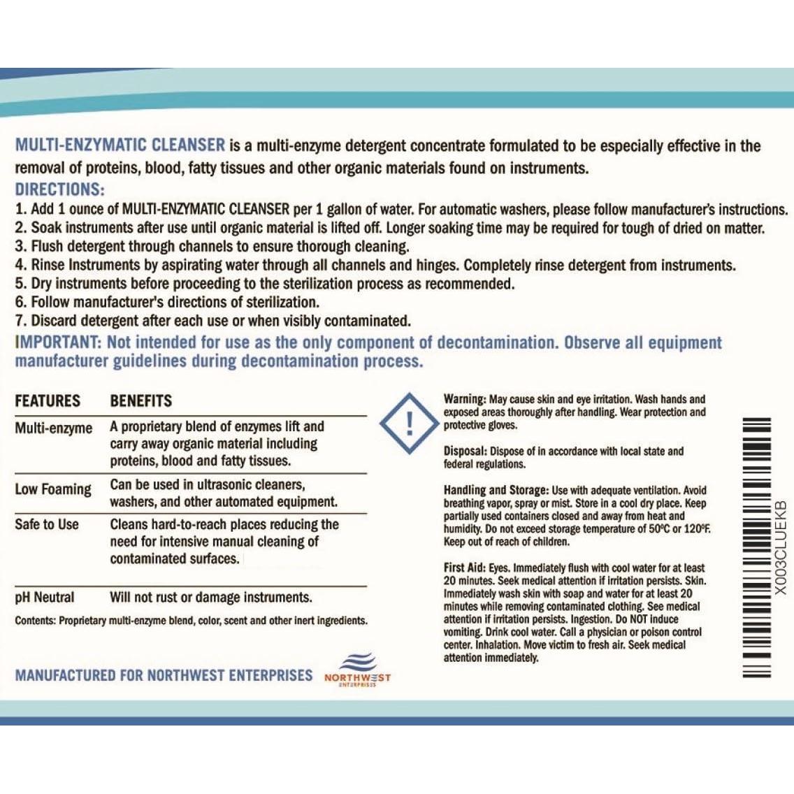 Limpiador Enzimático Ultrasónico Northwest Enterprises 3.91kg
