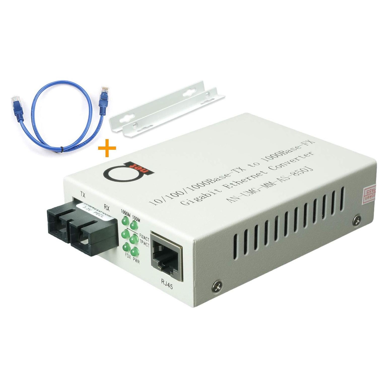 Convertidor de Medios de Fibra Multimodo SC 850nm AD-net