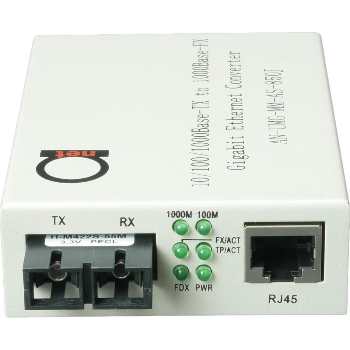 Convertidor de Medios de Fibra Multimodo SC 850nm AD-net