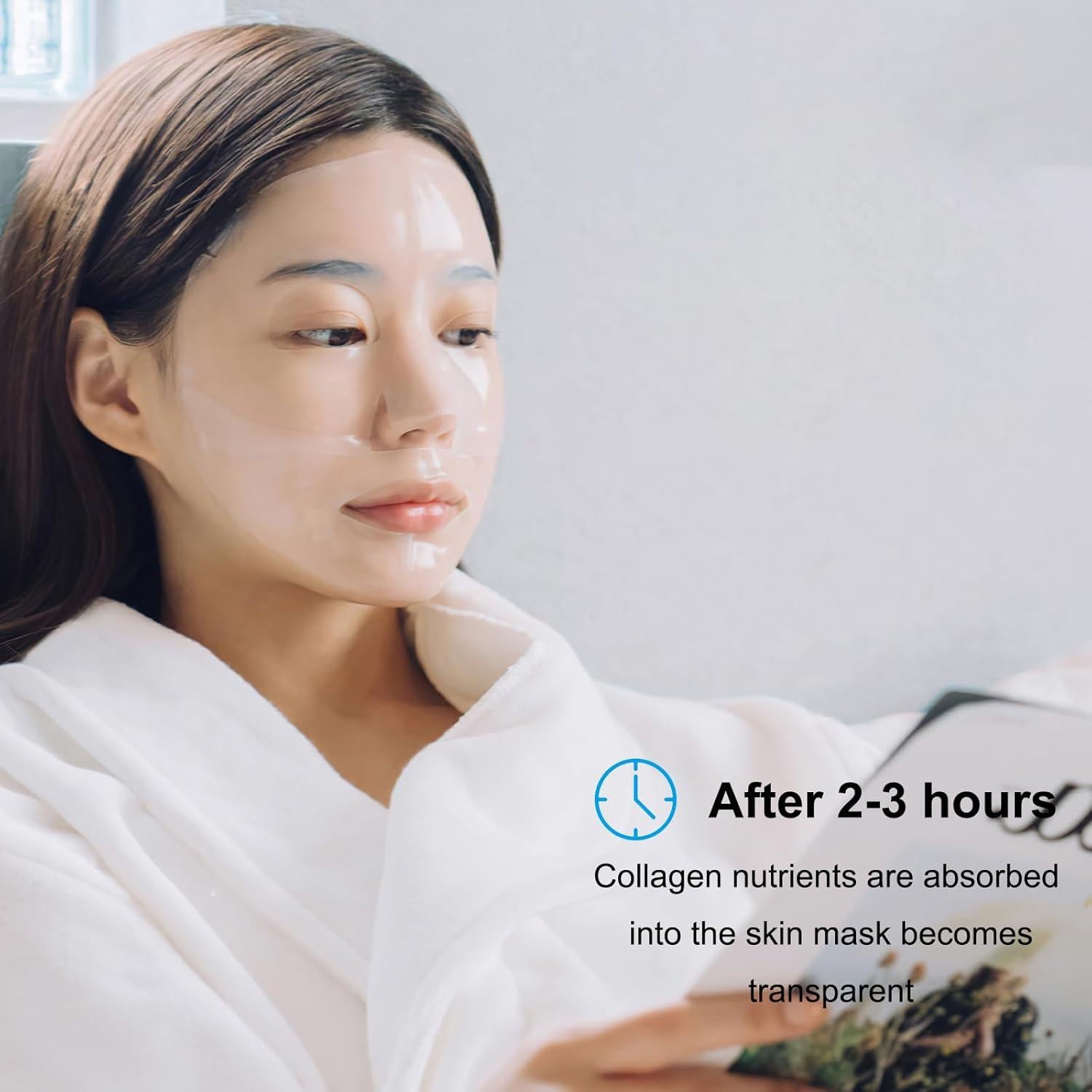 Mascarilla Facial de Colágeno SOYUB - Hidratante Nocturna 4 pcs