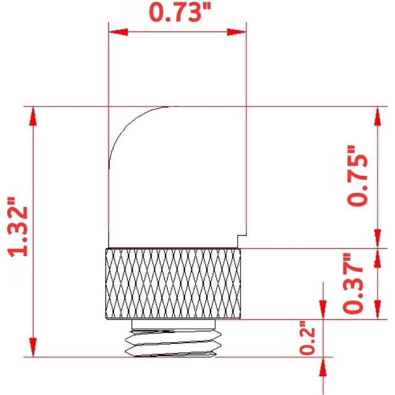 Adaptador Rotatorio 90° G1/4" Latón Niquelado 6 Pcs - greenDracaena