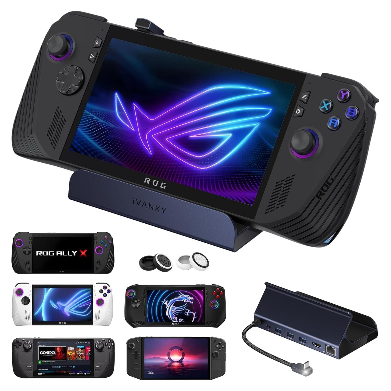 iVANKY Estación Acoplamiento 8-en-1 4K para ROG Ally y Steam Deck