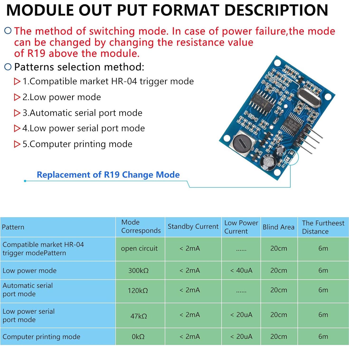 Módulo Sensor Ultrasonido JSN-SR04T 2 Pcs a Prueba de Agua