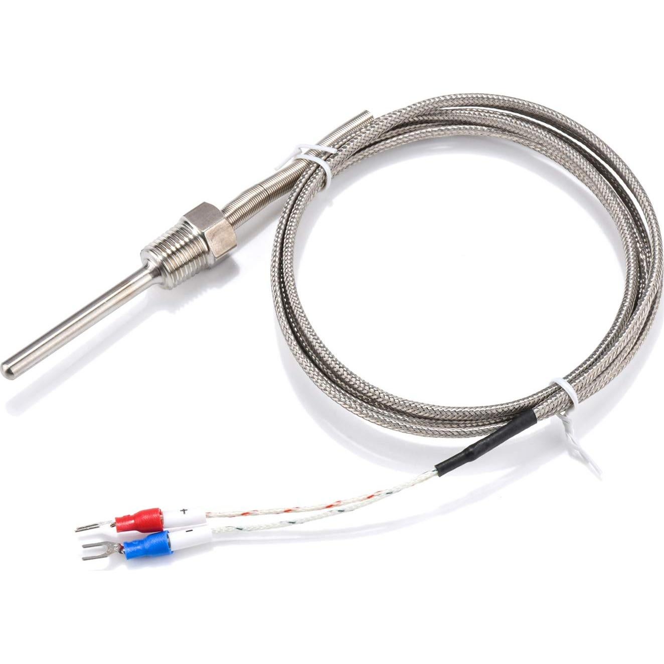 Termopar K Tipo Impermeable Jaybva 0~500°C 2m Acero Inoxidable