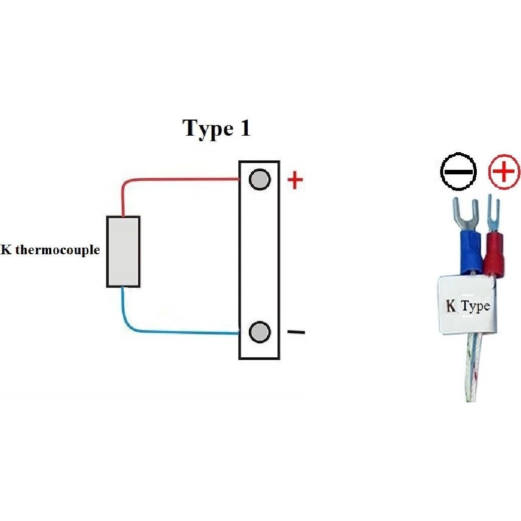 Termopar K Tipo Impermeable Jaybva 0~500°C 2m Acero Inoxidable