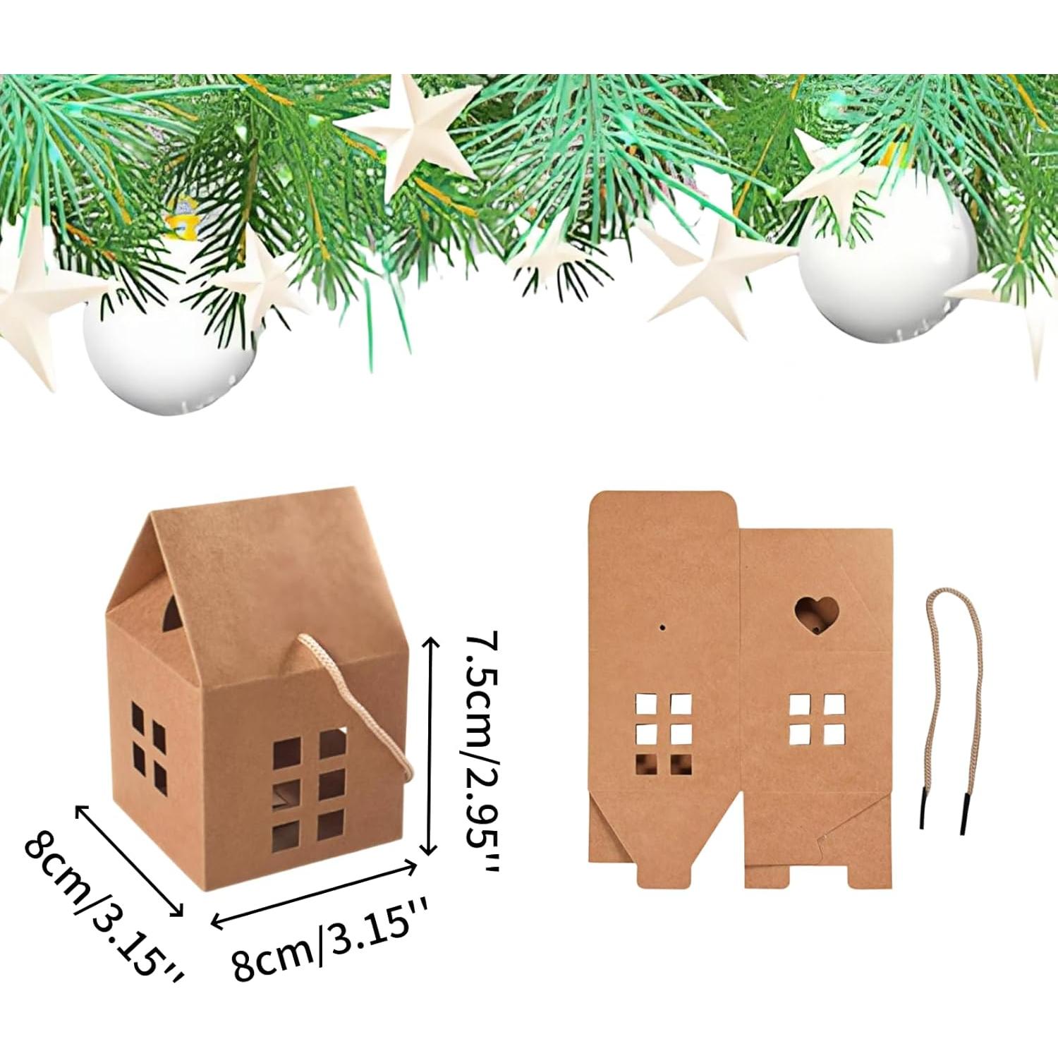 Cajas de Caramelo HAN SHENG 30 Pcs Papel Kraft Casa