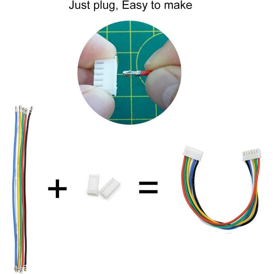 Kit de Conectores XH 2.54mm Elechawk 90pcs con Cable 22AWG