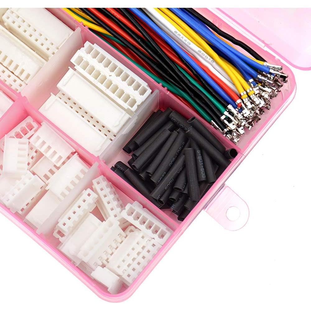 Kit de Conectores XH 2.54mm Elechawk 90pcs con Cable 22AWG