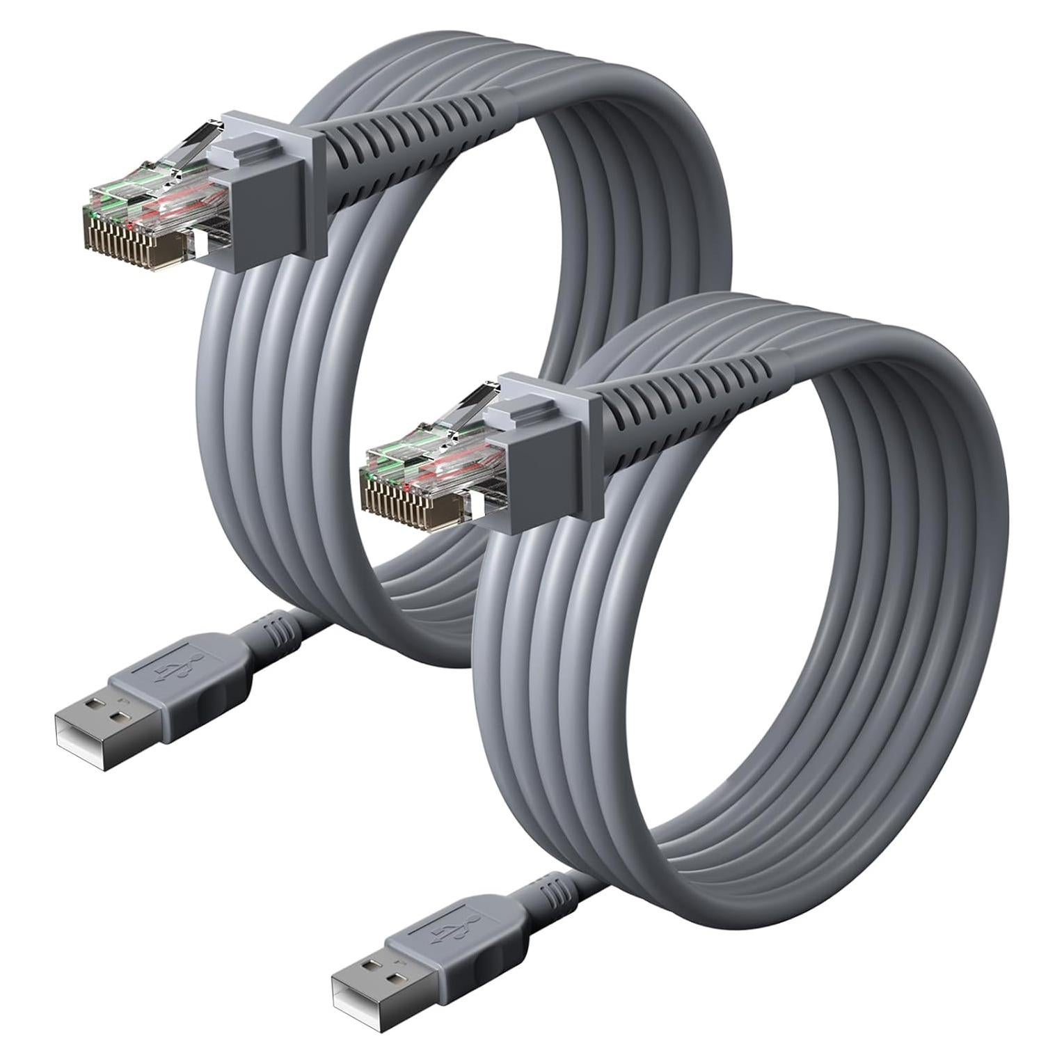 Cable USB para escáner de código de barras Lieniao 2m 2pcs